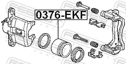 Piston, étrier de frein FEBEST ref. 0376-EKF