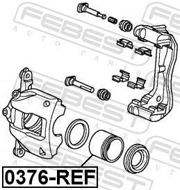 Émbolo, pinza del freno FEBEST ref. 0376-REF