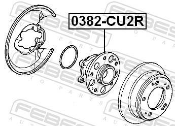 Moyeu de roue (Roulement de roue) FEBEST ref. 0382-CU2R
