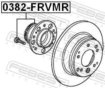 Moyeu de roue (Roulement de roue) FEBEST 0382-FRVMR