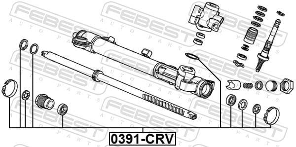 Kit de réparation, crémaillère de direction FEBEST ref. 0391-CRV