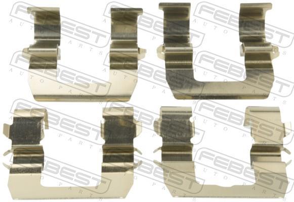 Kit acessórios de pastilhas de travão FEBEST ref. 0403-PD4WR