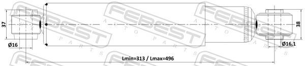 Amortisseurs FEBEST ref. 04110-001R