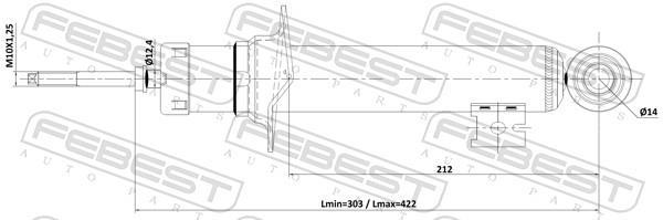 Amortisseurs FEBEST ref. 04110-002F