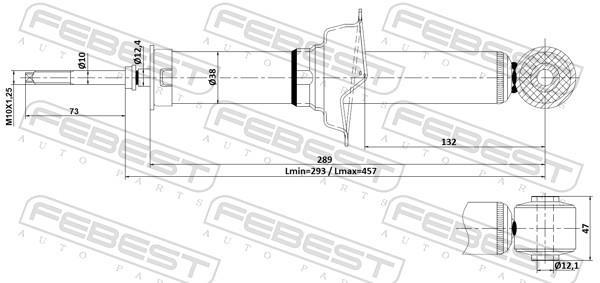 Amortisseurs FEBEST ref. 04110-004R