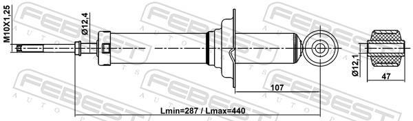 Amortisseurs FEBEST ref. 04110-011R