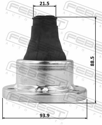 Joint-soufflet, arbre de commande FEBEST ref. 0415-C77A