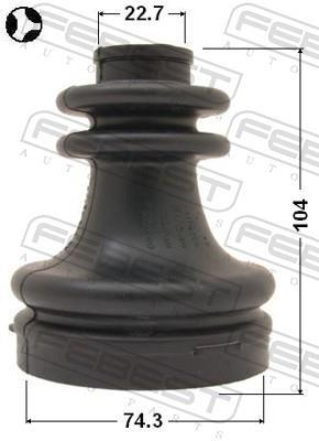 Fuelle, árbol de transmisión FEBEST ref. 0415-DARH