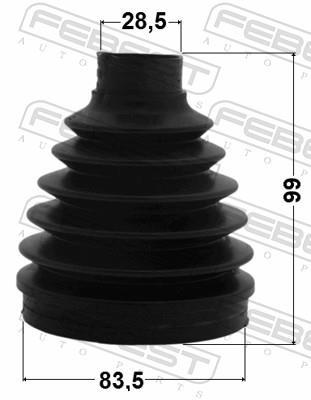 Fuelle, árbol de transmisión FEBEST ref. 0415P-V97