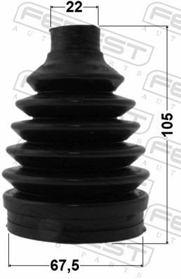 Joint-soufflet, arbre de commande FEBEST ref. 0417P-GA2RR
