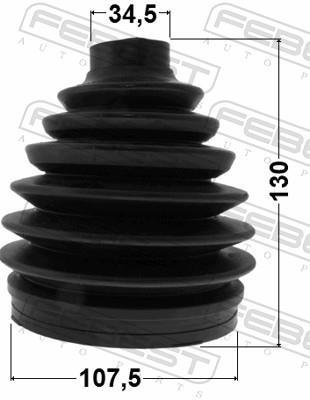 Joint-soufflet, arbre de commande FEBEST ref. 0417P-V97WR