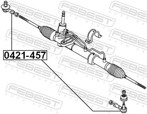 Rotule de direction FEBEST ref. 0421-457