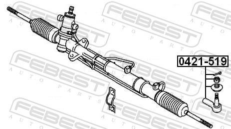 Rotule de direction FEBEST ref. 0421-519