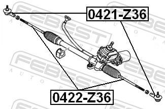 Rotule de direction FEBEST ref. 0421-Z36
