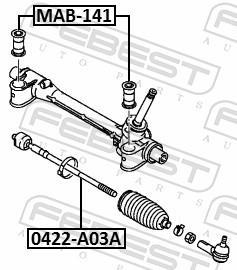 Tirante da direção FEBEST ref. 0422-A03A