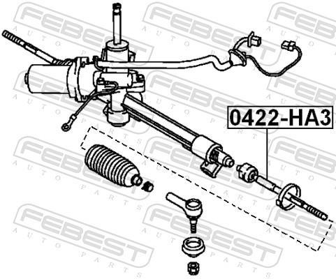 Tirante da direção FEBEST ref. 0422-HA3