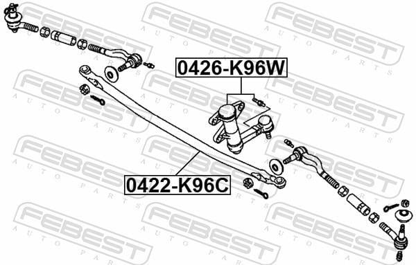 Tirante da direção FEBEST ref. 0422-K96C