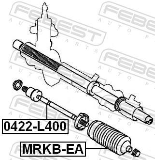 Rotule de direction intérieure FEBEST ref. 0422-L400