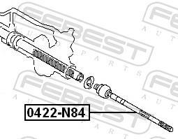 Tirante da direção FEBEST ref. 0422-N84