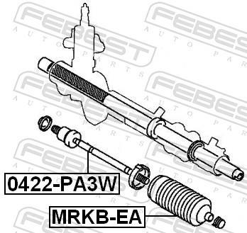 Rotule de direction intérieure FEBEST 0422-PA3W
