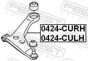 Triangle de suspension FEBEST ref. 0424-CULH