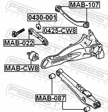 Triangle de suspension FEBEST ref. 0425-CW8