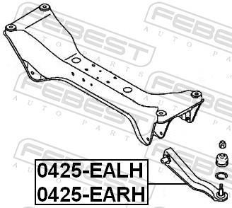 Triangle de suspension FEBEST ref. 0425-EARH