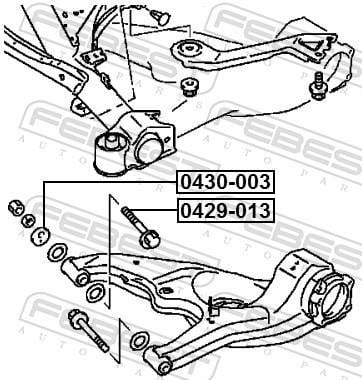 Vis de correction du carrossage FEBEST ref. 0429-013