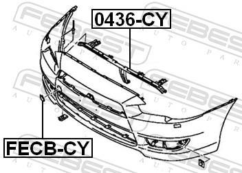 Revestimiento frontal FEBEST ref. 0436-CY