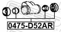 Kit de réparation d'étrier de frein FEBEST ref. 0475-D52AR