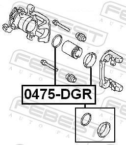 Kit de réparation d'étrier de frein FEBEST 0475-DGR
