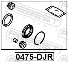 Kit de réparation d'étrier de frein FEBEST ref. 0475-DJR