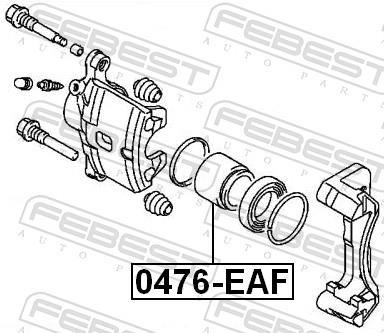 Piston, étrier de frein FEBEST ref. 0476-EAF