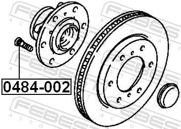 Boulon de roue FEBEST ref. 0484-002