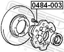 Boulon de roue FEBEST 0484-003