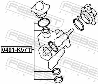 Kit de réparation, crémaillère de direction FEBEST ref. 0491-K57T