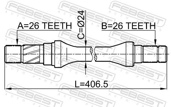 Cardã FEBEST 0512-626GD