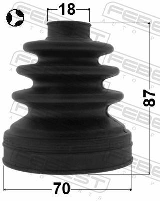 Fuelle, árbol de transmisión FEBEST ref. 0515-DY5WT