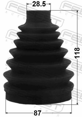 Fuelle, árbol de transmisión FEBEST ref. 0517P-CX7