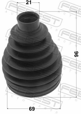 Joint-soufflet, arbre de commande FEBEST ref. 0517P-DY3
