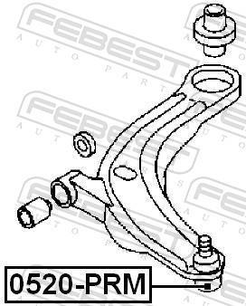 Rótula de suspensão FEBEST ref. 0520-PRM