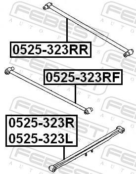 Triangle de suspension FEBEST 0525-323R