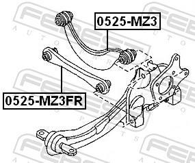 Triangle de suspension FEBEST ref. 0525-MZ3FR