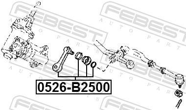 Alavanca de controlo de direção FEBEST ref. 0526-B2500