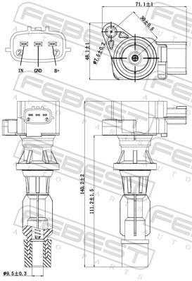 Bobine d'allumage FEBEST 05640-003