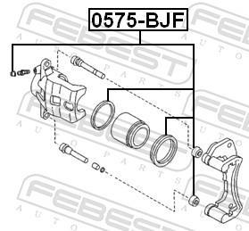 Kit de réparation d'étrier de frein FEBEST ref. 0575-BJF