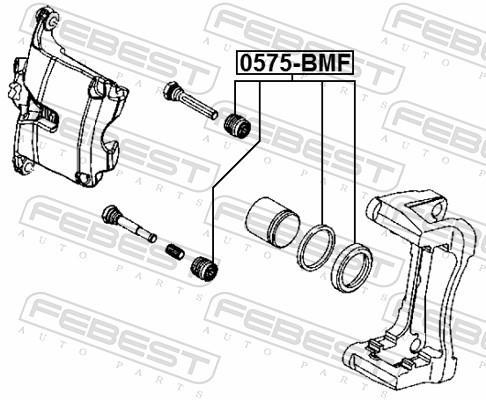 Kit reparação de pinça de travão FEBEST ref. 0575-BMF