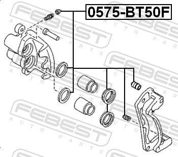 Kit de réparation d'étrier de frein FEBEST ref. 0575-BT50F