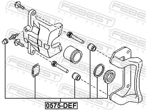 Kit reparação de pinça de travão FEBEST ref. 0575-DEF