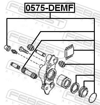 Kit de réparation d'étrier de frein FEBEST ref. 0575-DEMF